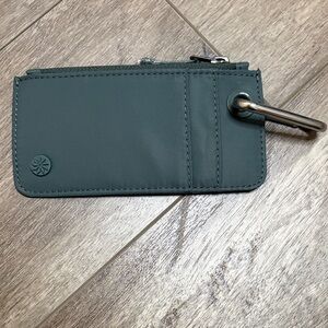 Athleta Teal Wallet with Keyring